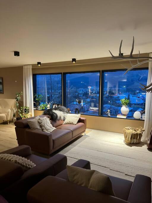 Botnahlid Villa, Mountain And Town Views And Outdoor Sauna Seyðisfjörður المظهر الخارجي الصورة